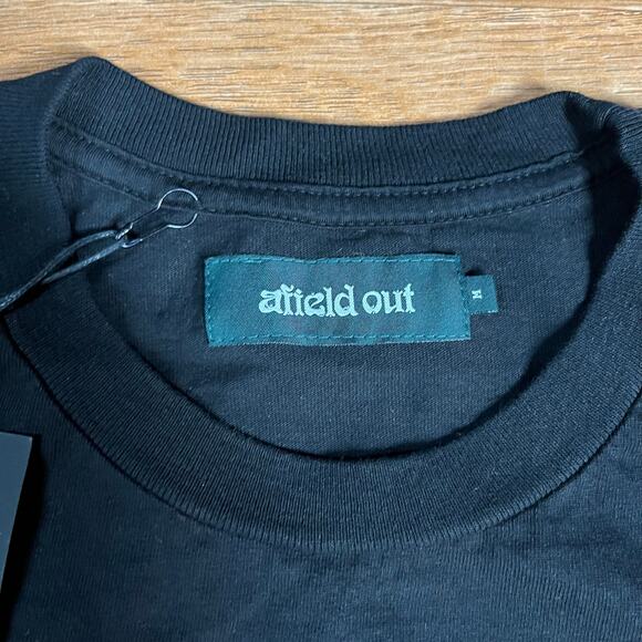 Afield Out Black Wordmark T Shirt Men’s Sz M New - Picture 6 of 6